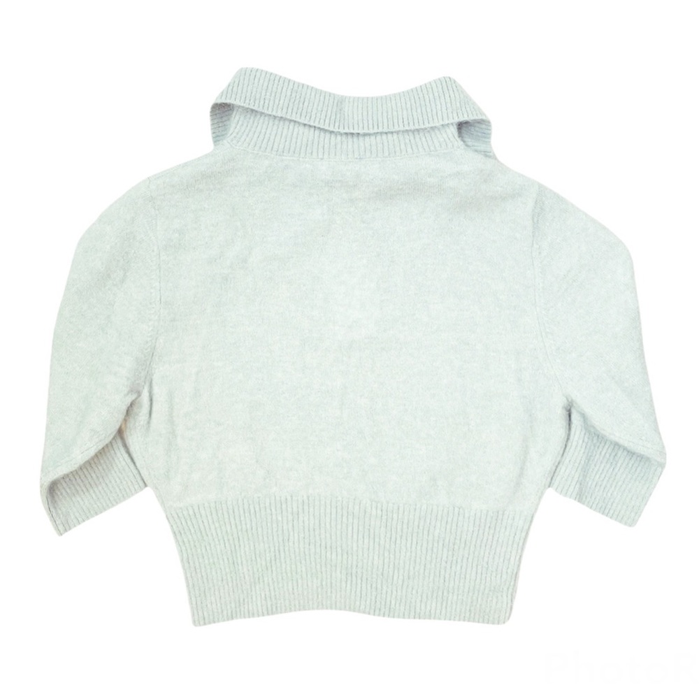 NWT & Other Stories Wool Fuzzy Zip Collar Knit Top Sweater - Picture 3 of 9